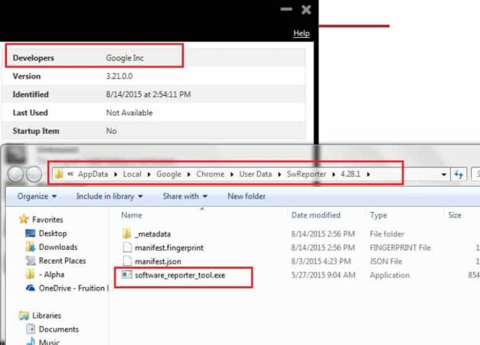 Software report tool em pasta de arquivos