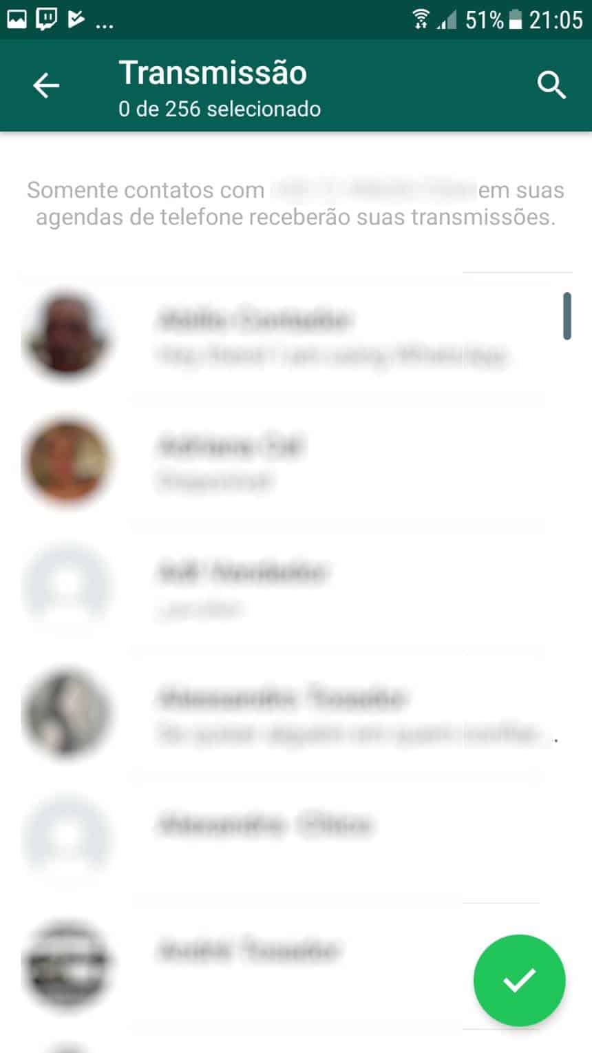 Como enviar mensagem no WhatsApp para vários contatos sem criar grupos ...