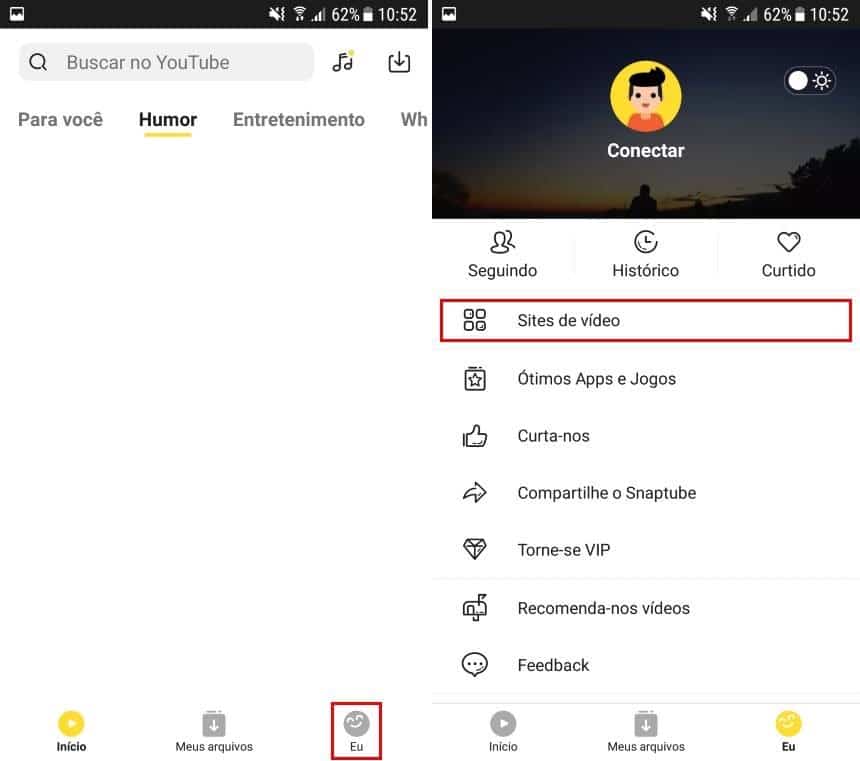 Tutorial do Snaptube - Parte 2