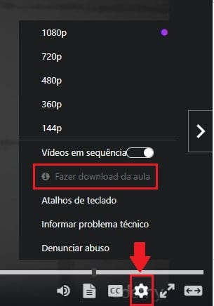 Como baixar aula na Udemy