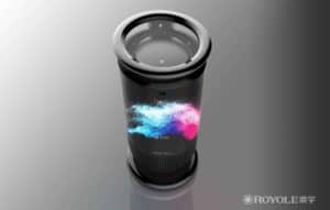 CES 2020: Royole mostra primeira caixa de som com tela flexível