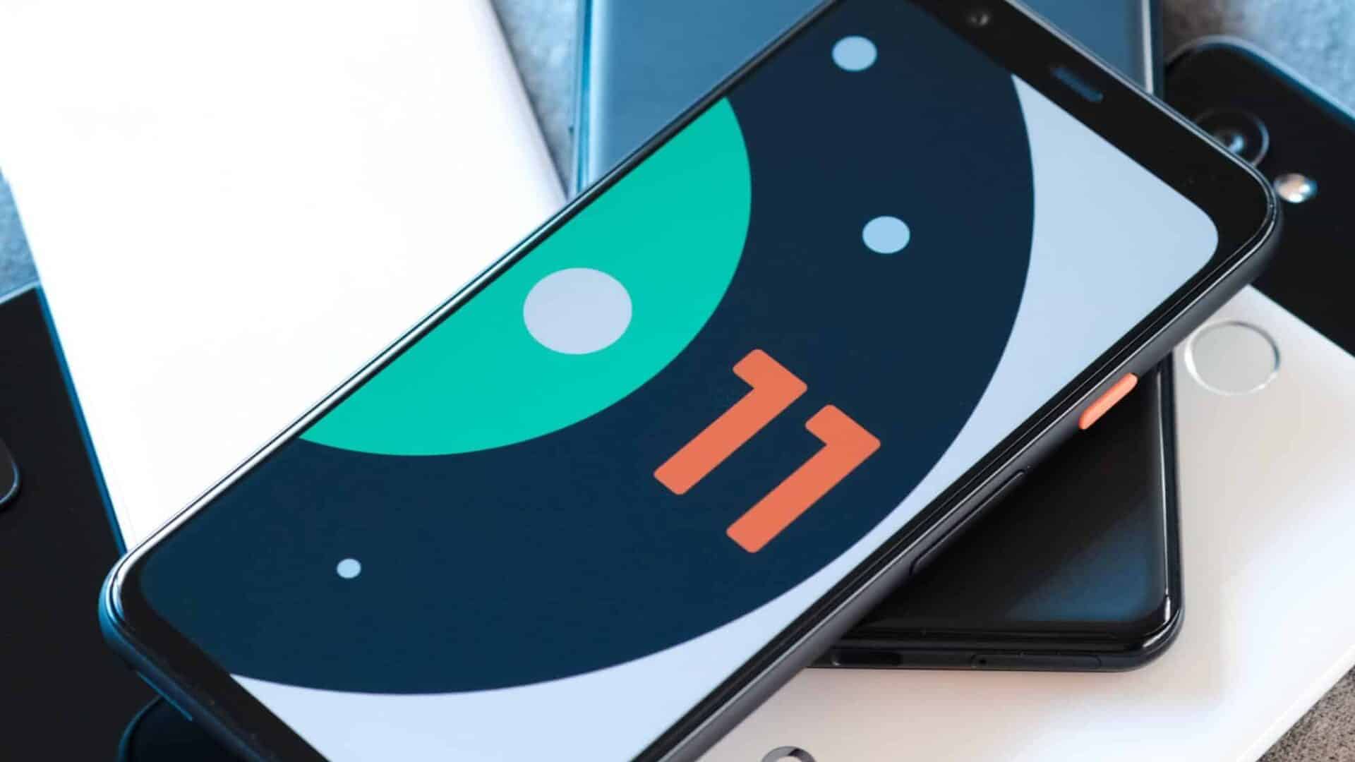 tela do android 11