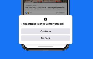 Facebook vai mostrar aviso em notícias antigas