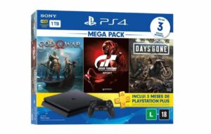 Mega pack tem console e jogos do PlayStation 4