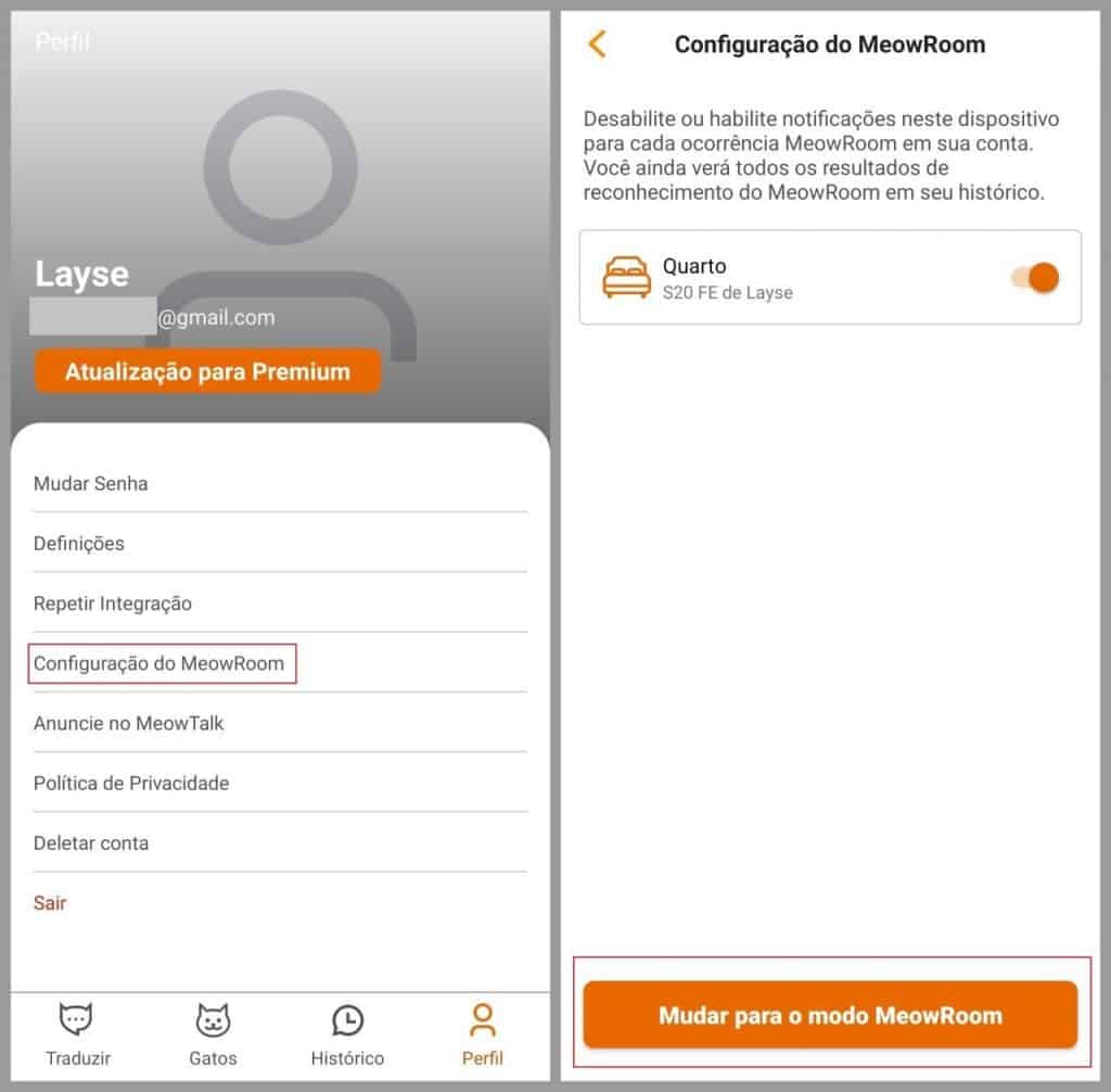 Como usar MeowRoom no MeowTalk