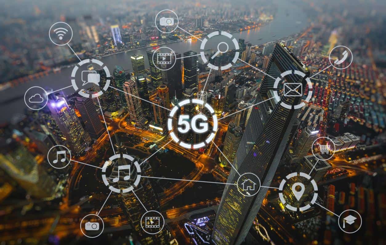 Ilustração sobre redes 5G