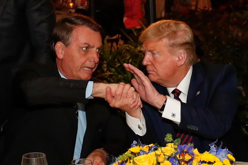 Alinhamento presidente Jair Bolsonaro e Donald Trump