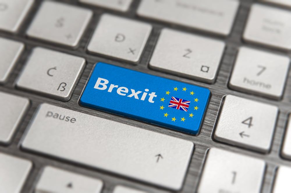 Tecla Brexit no teclado de computador