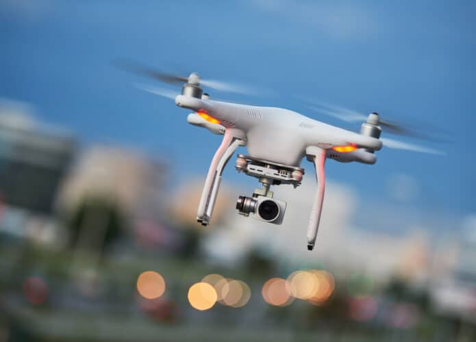 Drone no céu