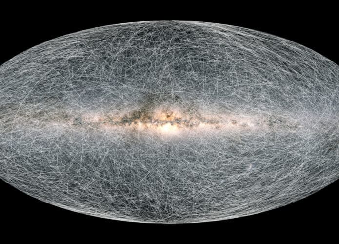 Movimento das estrelas ao longo de 1,6 milhão de anos
