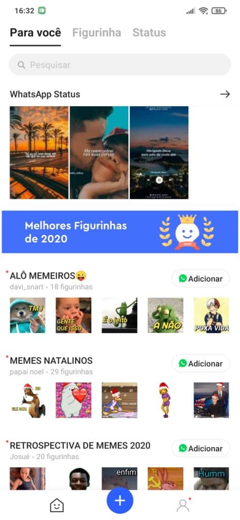 figurinhas de Natal do whatsapp
