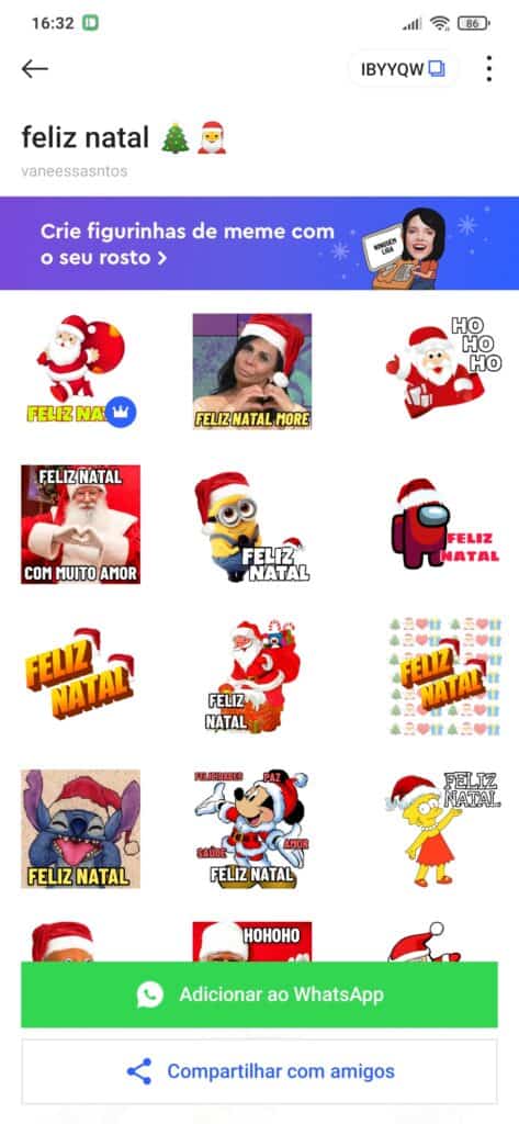 figurinhas de natal do whatsapp
