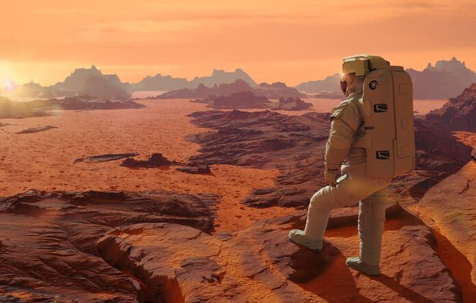 Astronauta em Marte