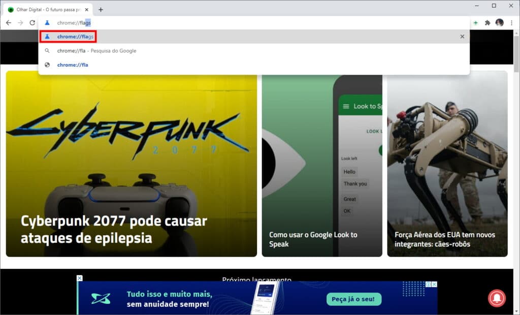 Como fazer o Chrome verificar se as suas senhas são seguras ou não - Passo 1
