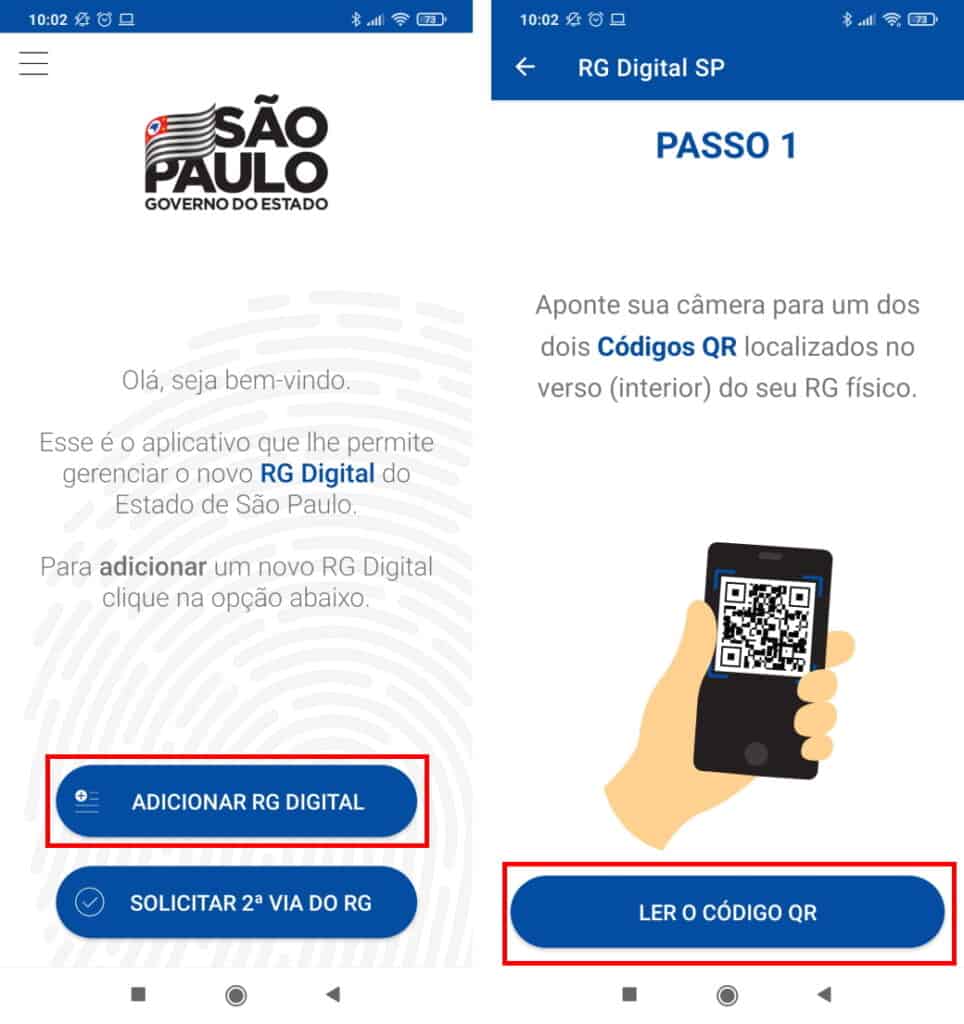 Como obter o RG de São Paulo Digital - Passo 1