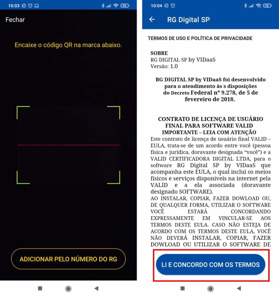 Como obter o RG de São Paulo Digital - Passo 2