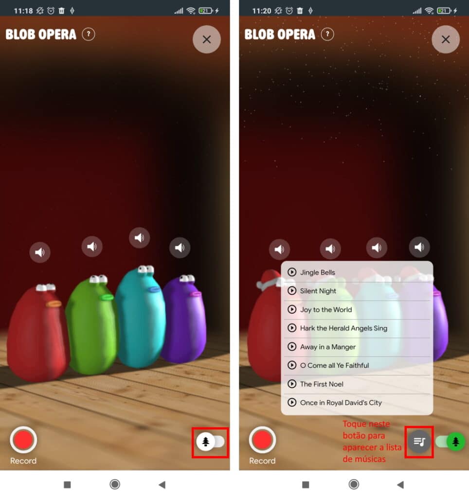 Como criar músicas com o Blob Opera - Passo 4