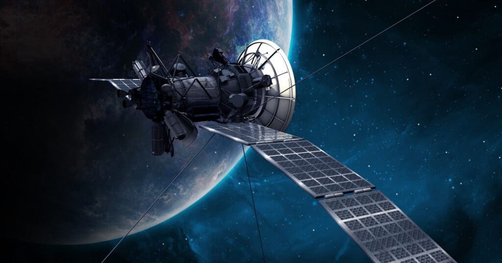 Satélite em órbita da Terra