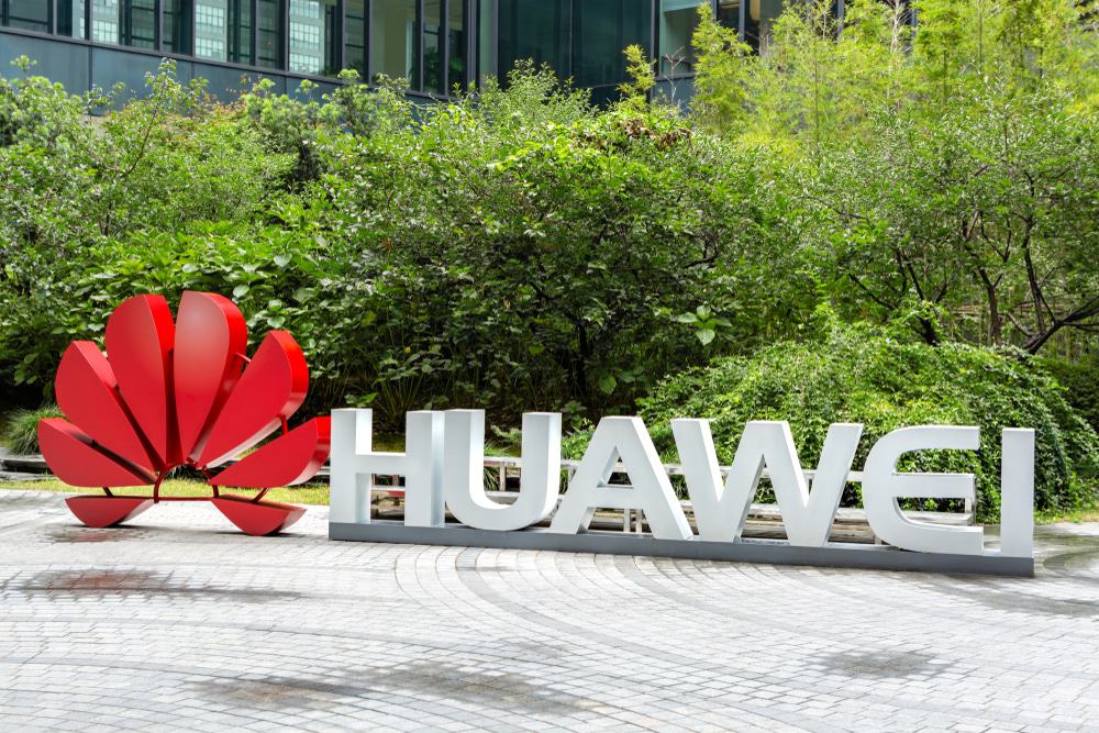 Logo da companhia chinesa Huawei
