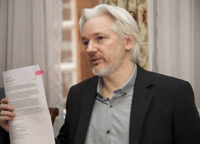 Julian Assange em agosto de 2014