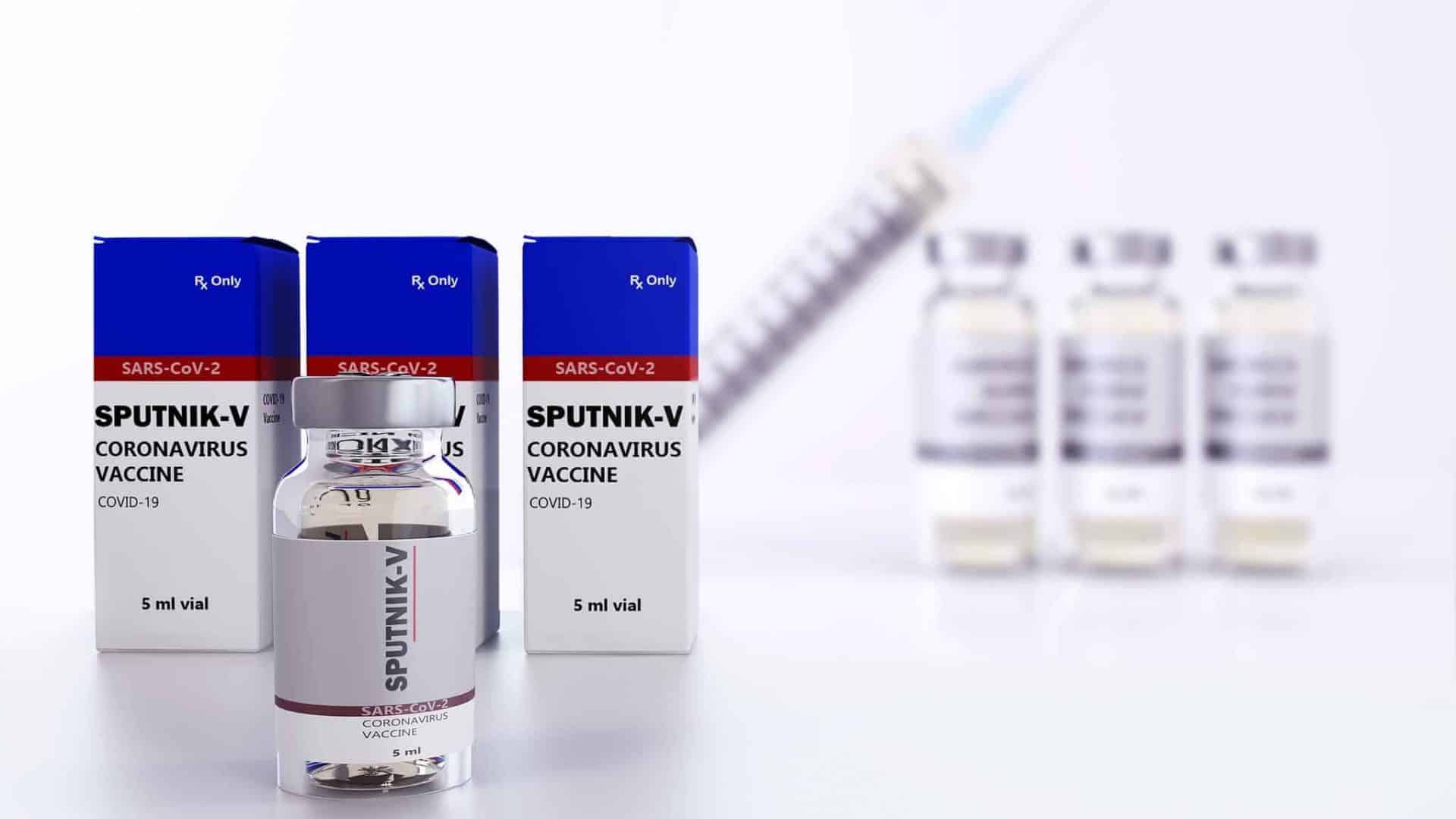 ampolas com a vacina sputnik