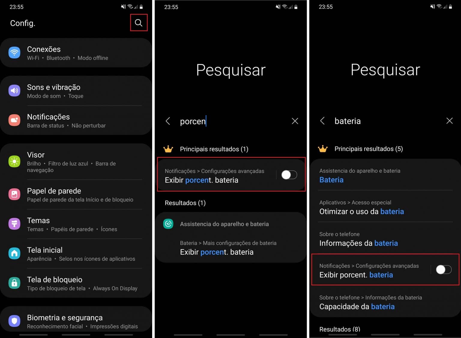 Como exibir a porcentagem da bateria no Android - Olhar Digital