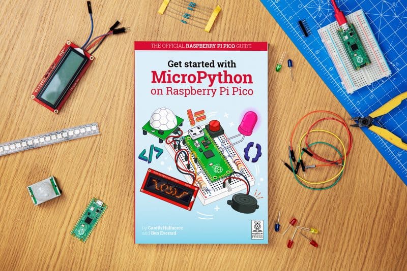 imagem do livro gratuito que ensina a montar o novo Raspberry Pi Pico