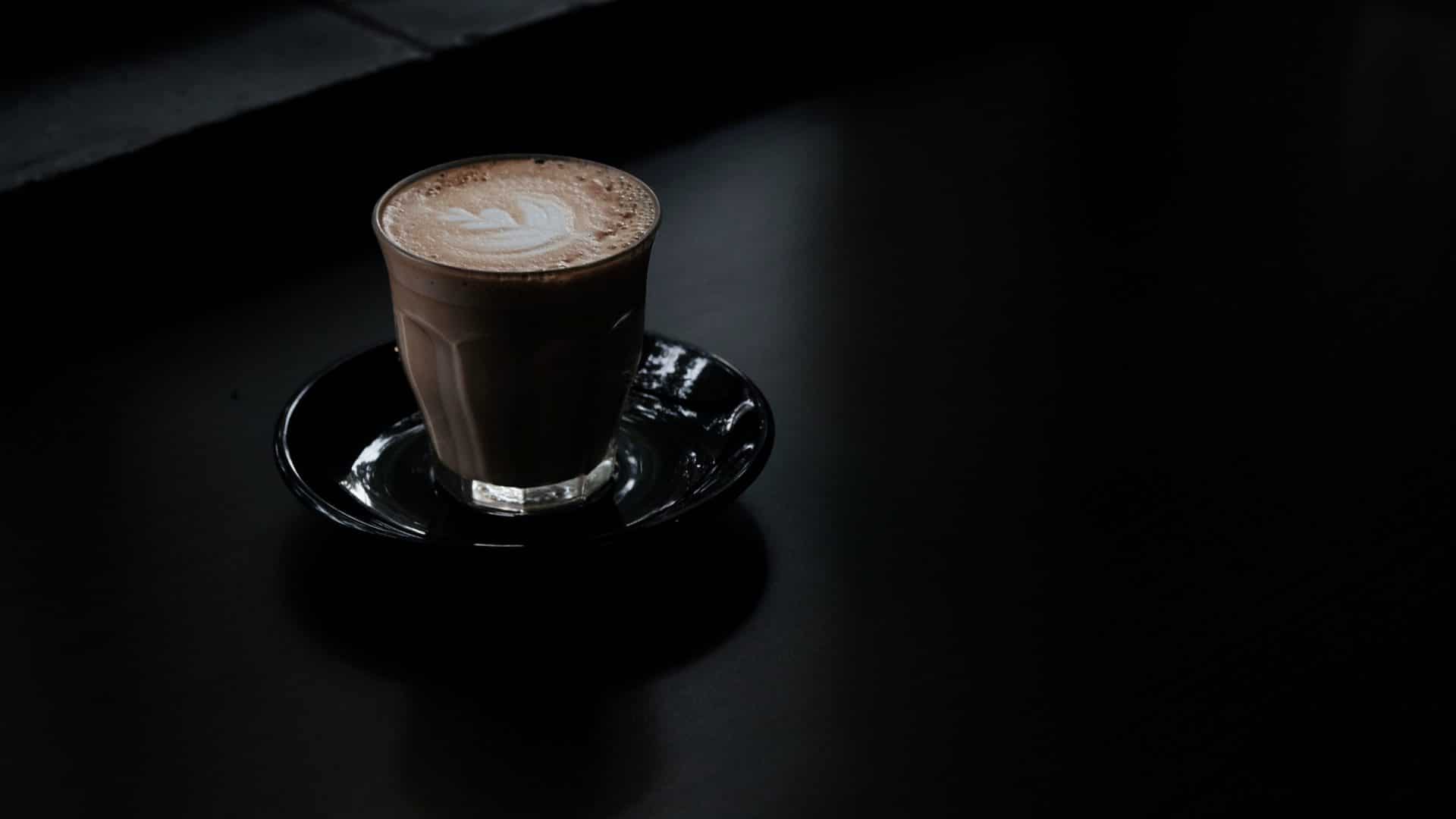 xícara de cappuccino