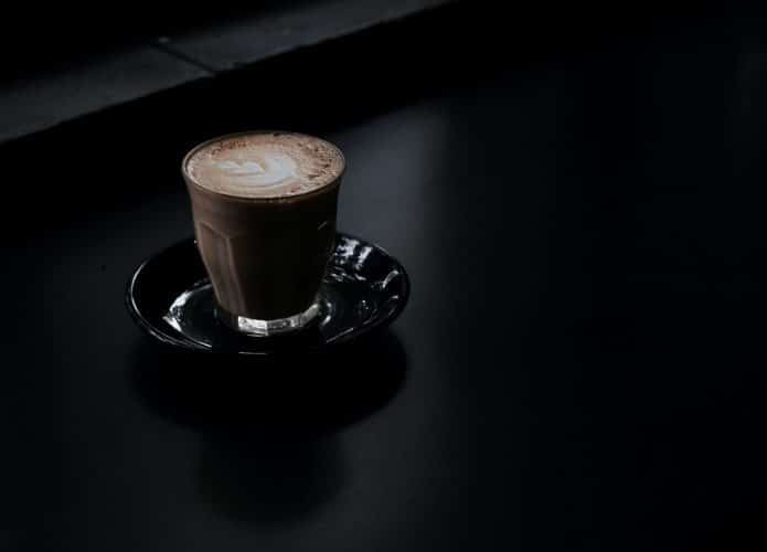 xícara de cappuccino
