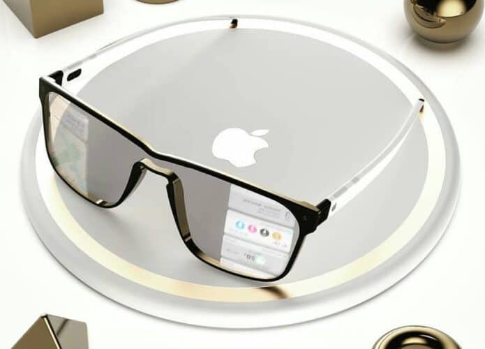 Mockup de óculos de realidade aumentada da Apple
