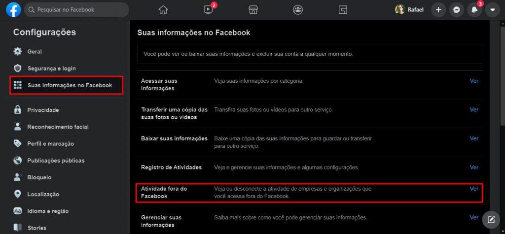 Recurso chamado "Atividade fora do Facebook" não é um novo rastreador secreto.