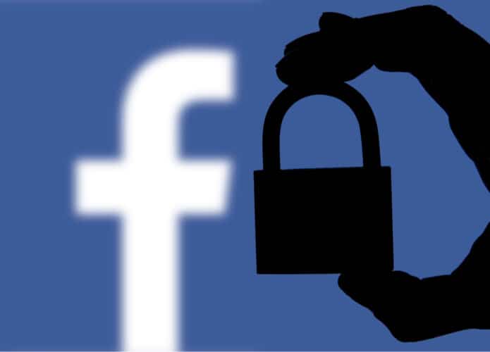 facebook e cadeado