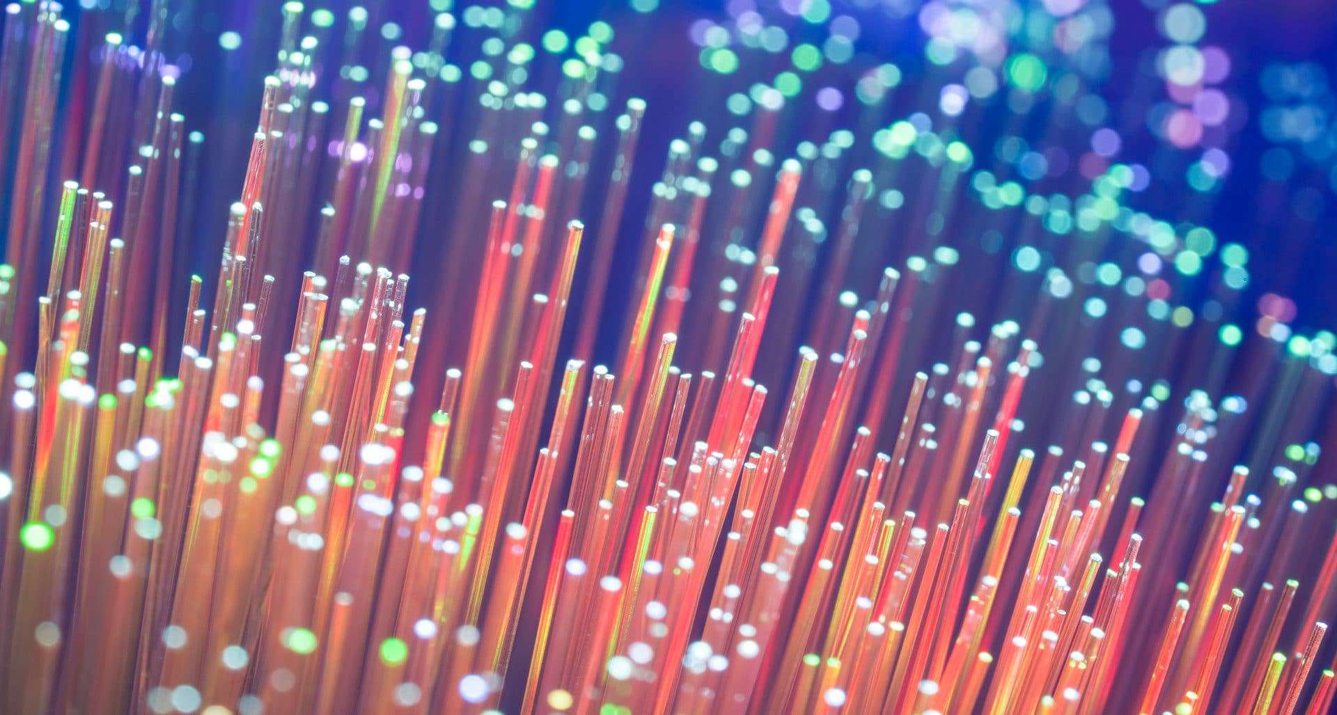 Imagem de pontas de fibra ótica