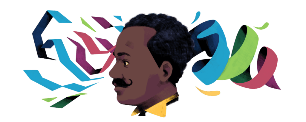 imagem do doodle de Juliano Moreira, o primeiro do google em 2021