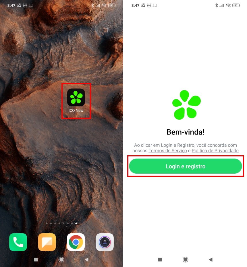 Como instalar e usar o ICQ no celular - Passo 1