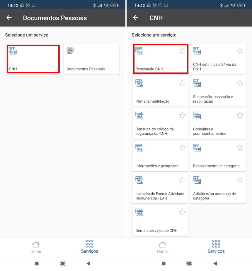 Como renovar a CNH pelo app do Poupatempo Digital - Passo 3