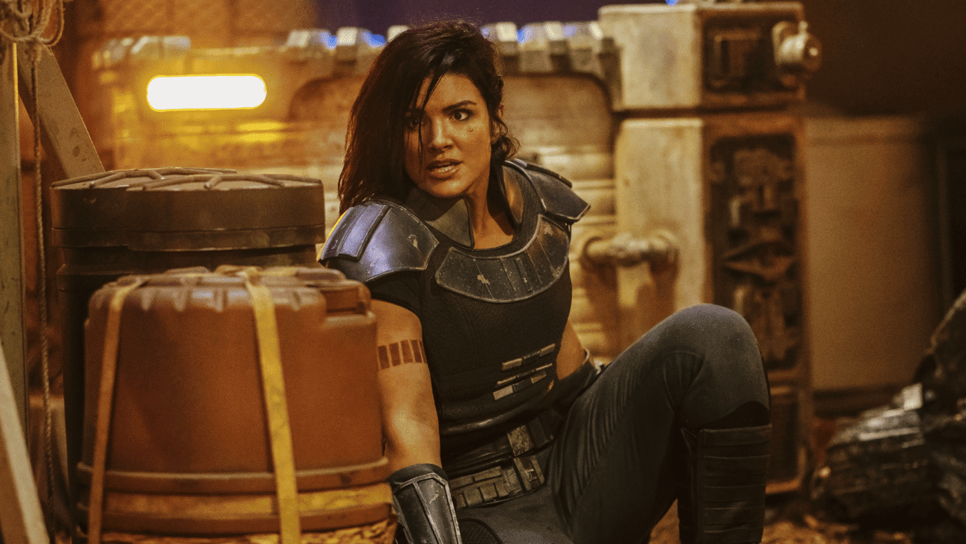 Gina Carano em "The Mandalorian"