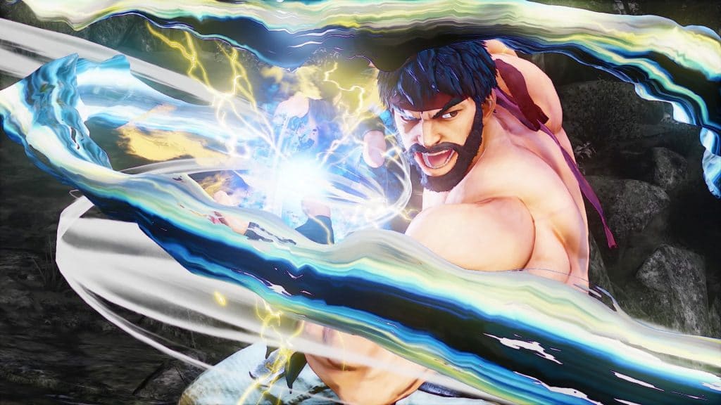 O jogo "Fortnite" pode receber a participação especial de Ryu, de "Street Fighter". Na imagem, Ryu se prepara para disparar o seu golpe principal, o "hadouken".