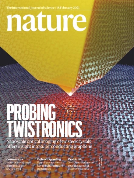 Capa da conceituada revista Nature mostra a antena PTTP usada no nanoscópio criado pelo Inmetro e UFMG