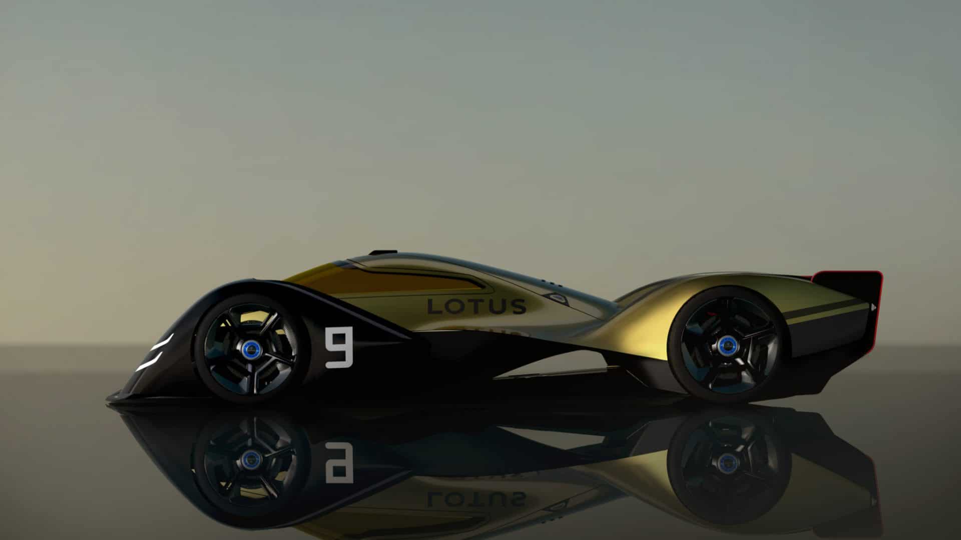 Supercarro de corrida elétrico da Lotus, o ER-9, conta com assistência de direção parcial e capaz de “voar” como um caça a jato
