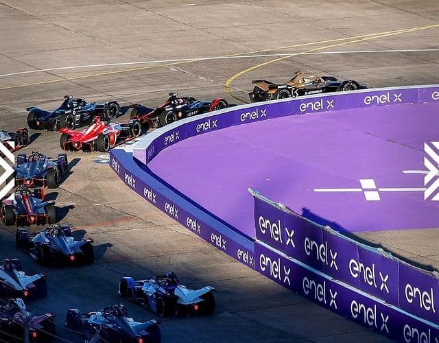Trecho do ePrix de Berlim 2020