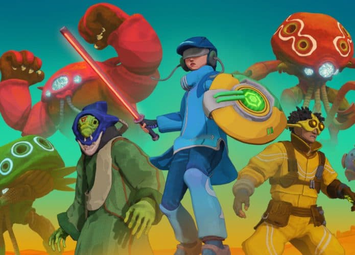 Banner exibindo diversos personagens do jogo
