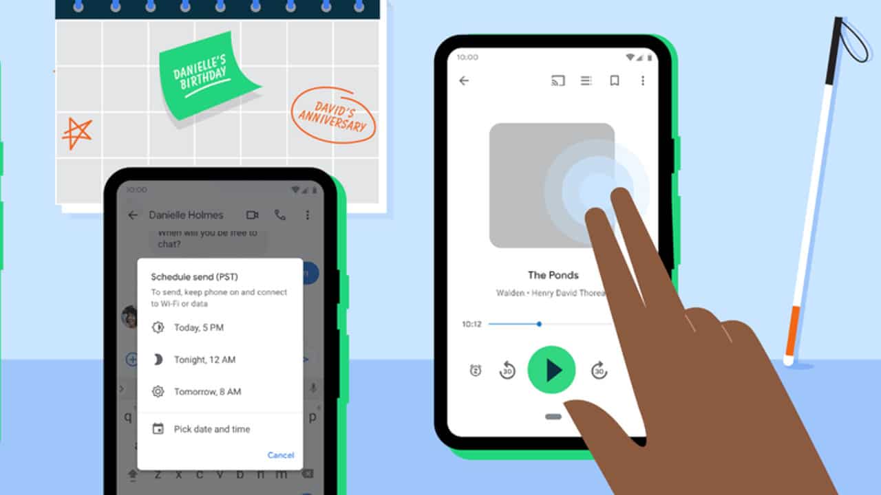 Ilustração sobre novidades no Android anunciadas em fevereiro de 2021