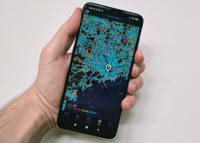 Speedtest - Área de cobertura