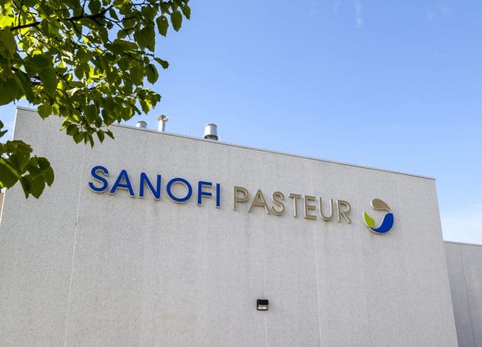 Fachada da farmacêutica francesa Sanofi