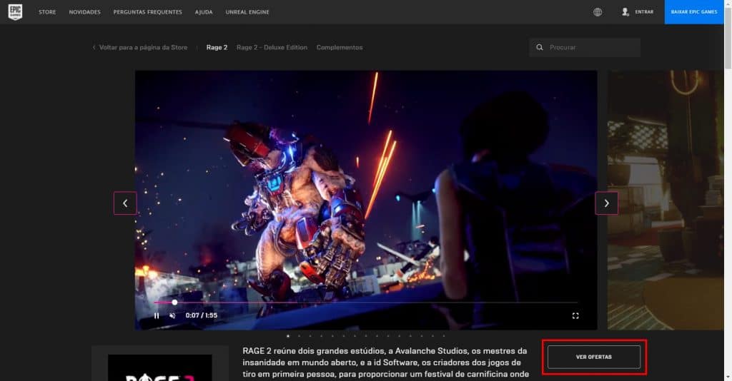 Como baixar “Rage 2” de graça no PC - Passo 2