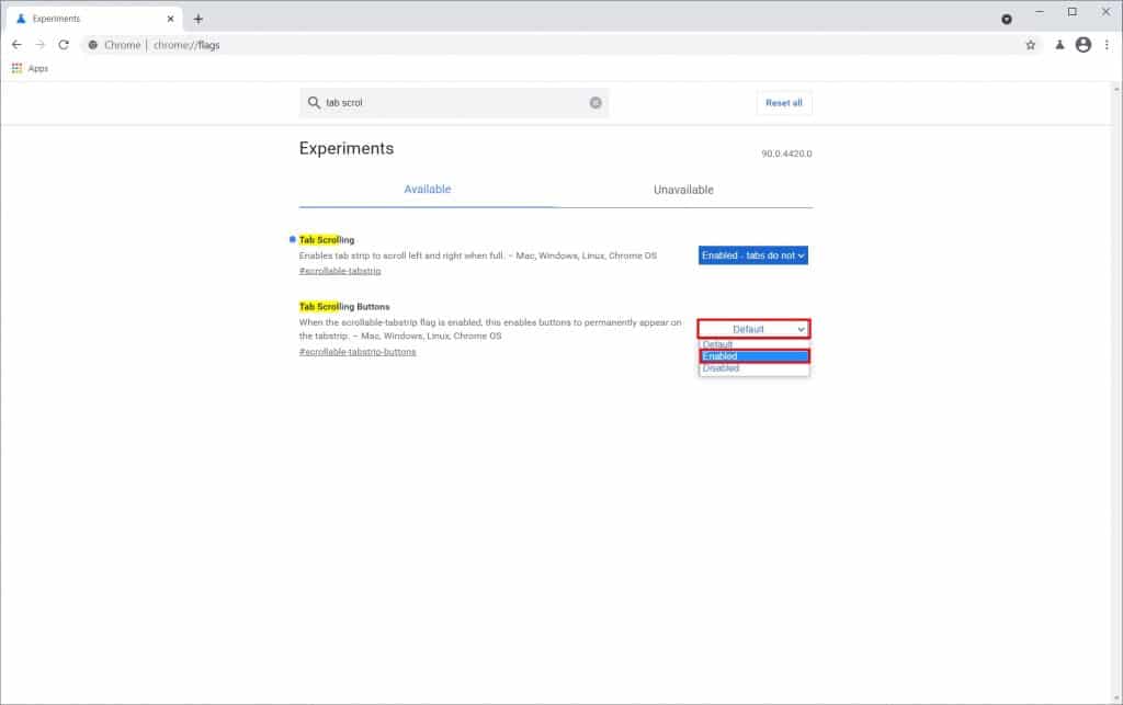 Como ativar o novo modo de exibição do Chrome para as guias abertas - Passo 6