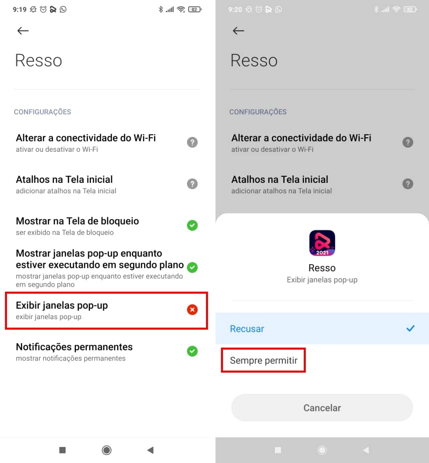 Como exibir a letra de músicas com o Resso na tela de bloqueio do Android - Passo 9