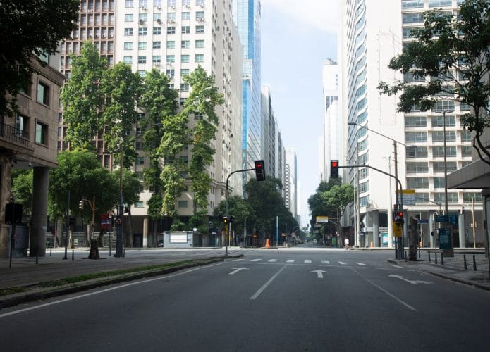 Rio de Janeiro sem circulação de pessoas por conta da Covid-19