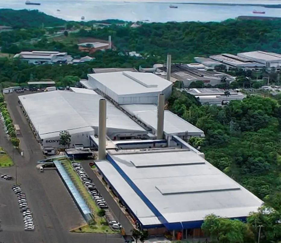 Vista aérea da fábrica da Sony no Brasil: estrutura em Manaus foi vendida à Mondial, enquanto Sony deve deixar o país em março de 2021
